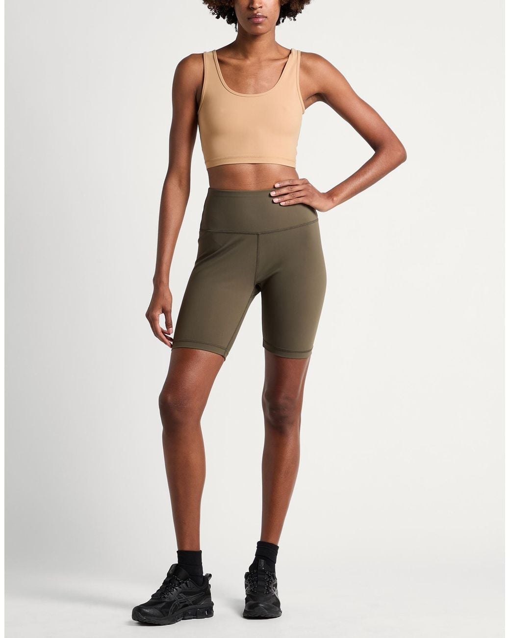 Wardrobe NYC White Camel Top Polyamide, Elastane