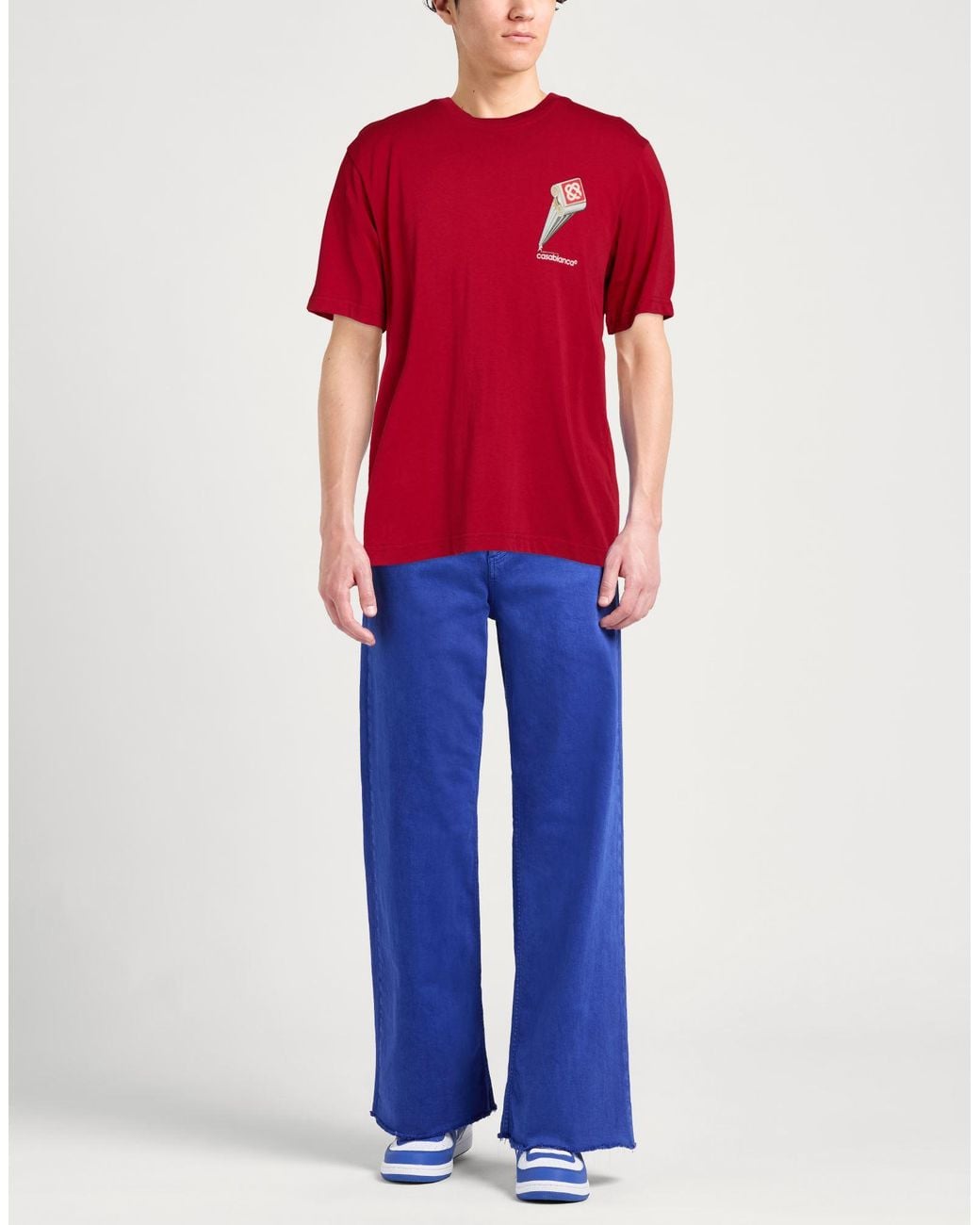 Casablanca Red T-Shirt Cotton for men