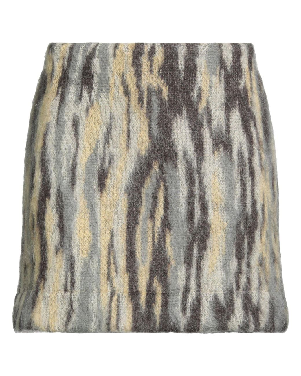 Roberto Collina Multicolor Mini Skirt Mohair Wool, Nylon, Wool