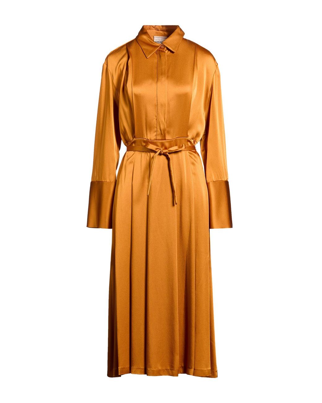 Semicouture Orange Midi Dress