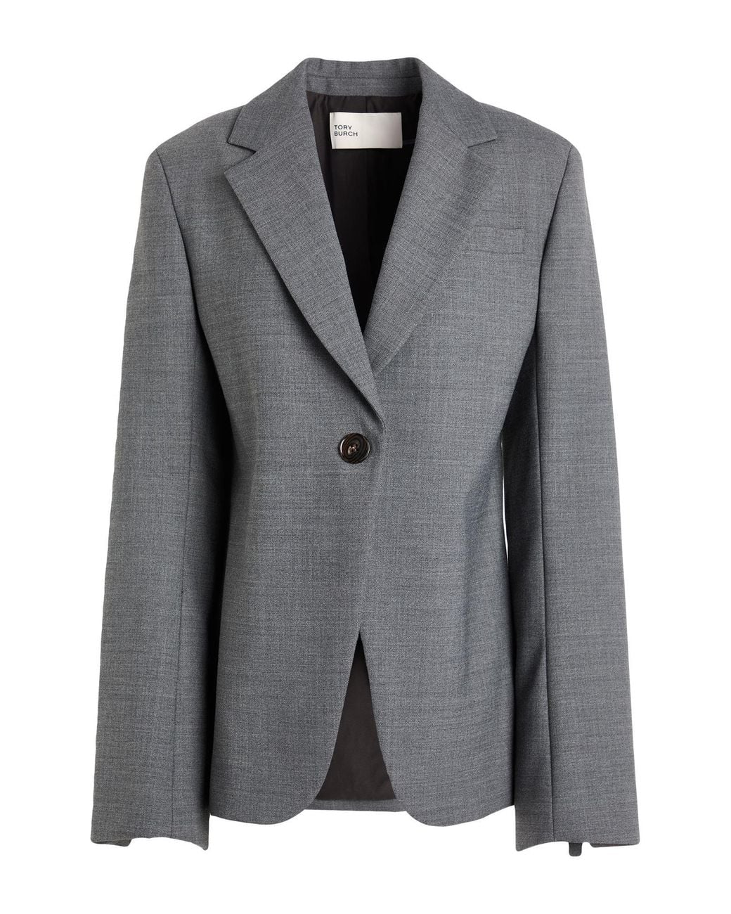 Tory Burch Gray Blazer Polyester, Wool, Elastane