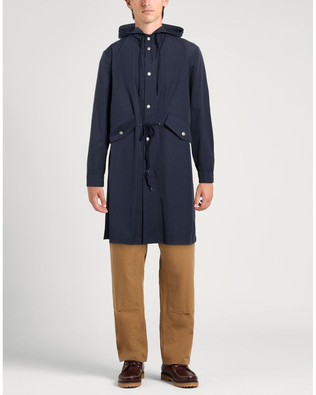 Grifoni Blue Overcoats & Trench Coats for men