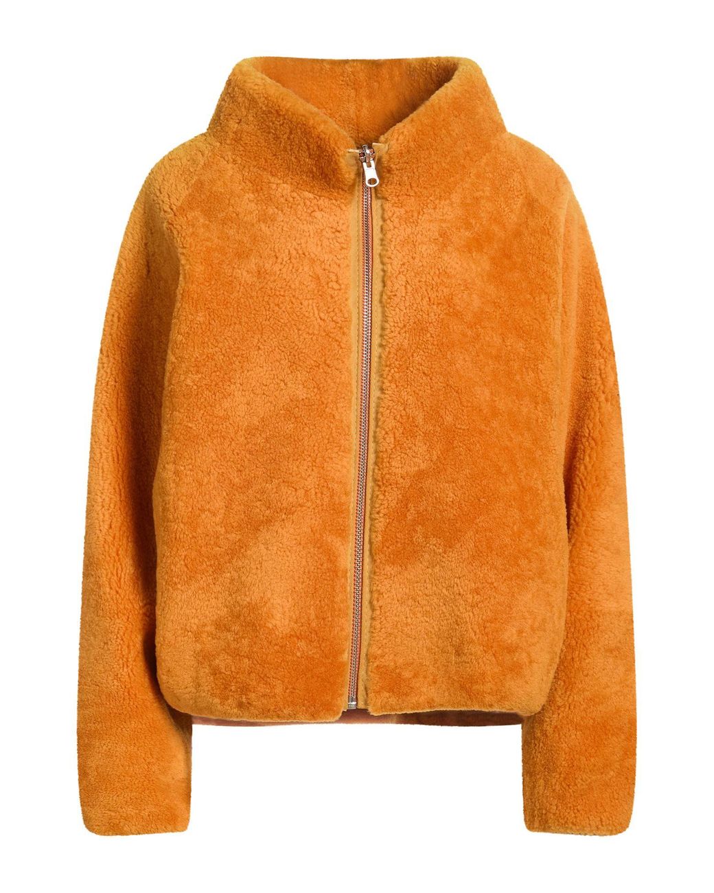 FURRY KALPAZIDIS Orange Shearling & Teddy