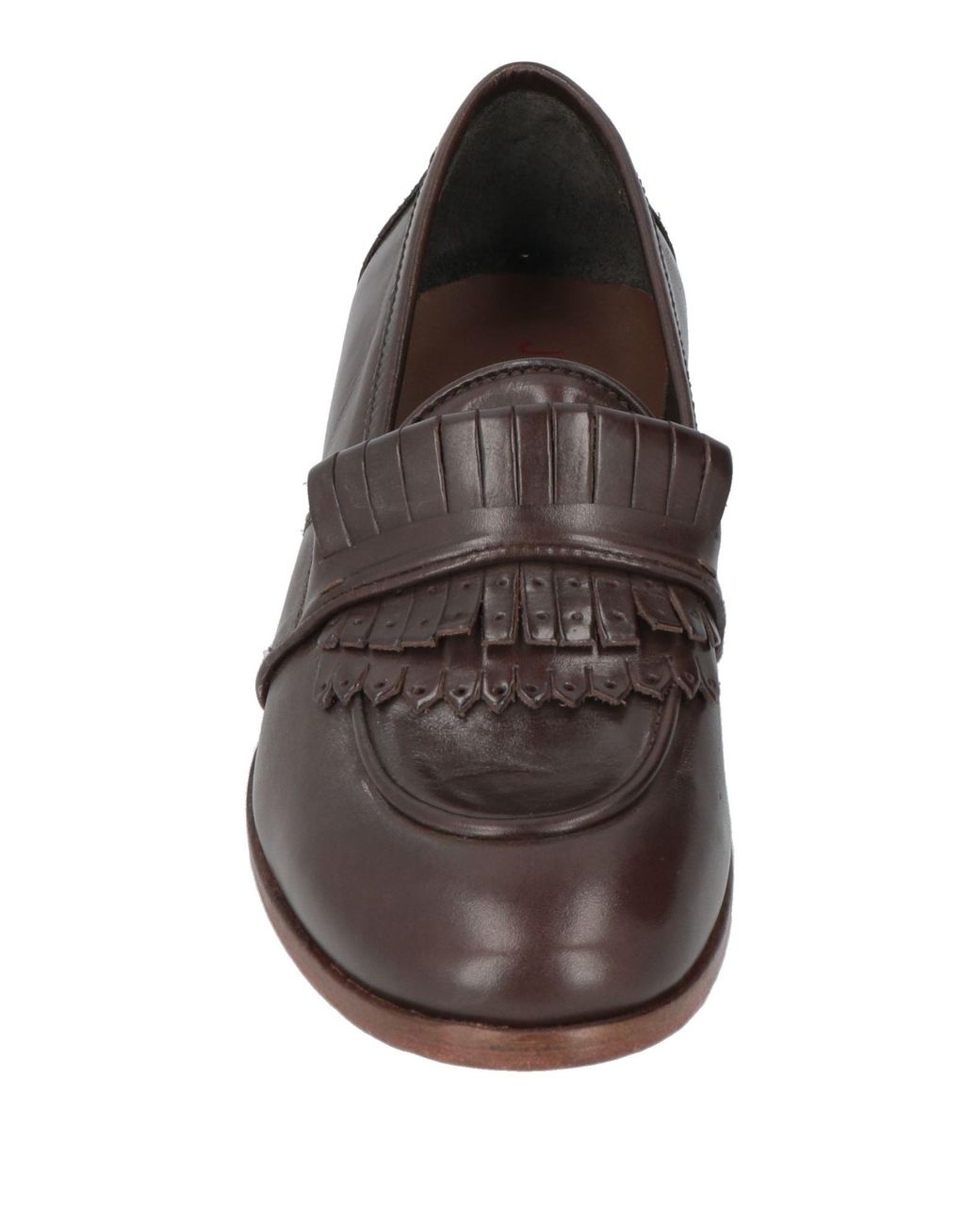 JP/DAVID Brown Dark Loafers Leather for men