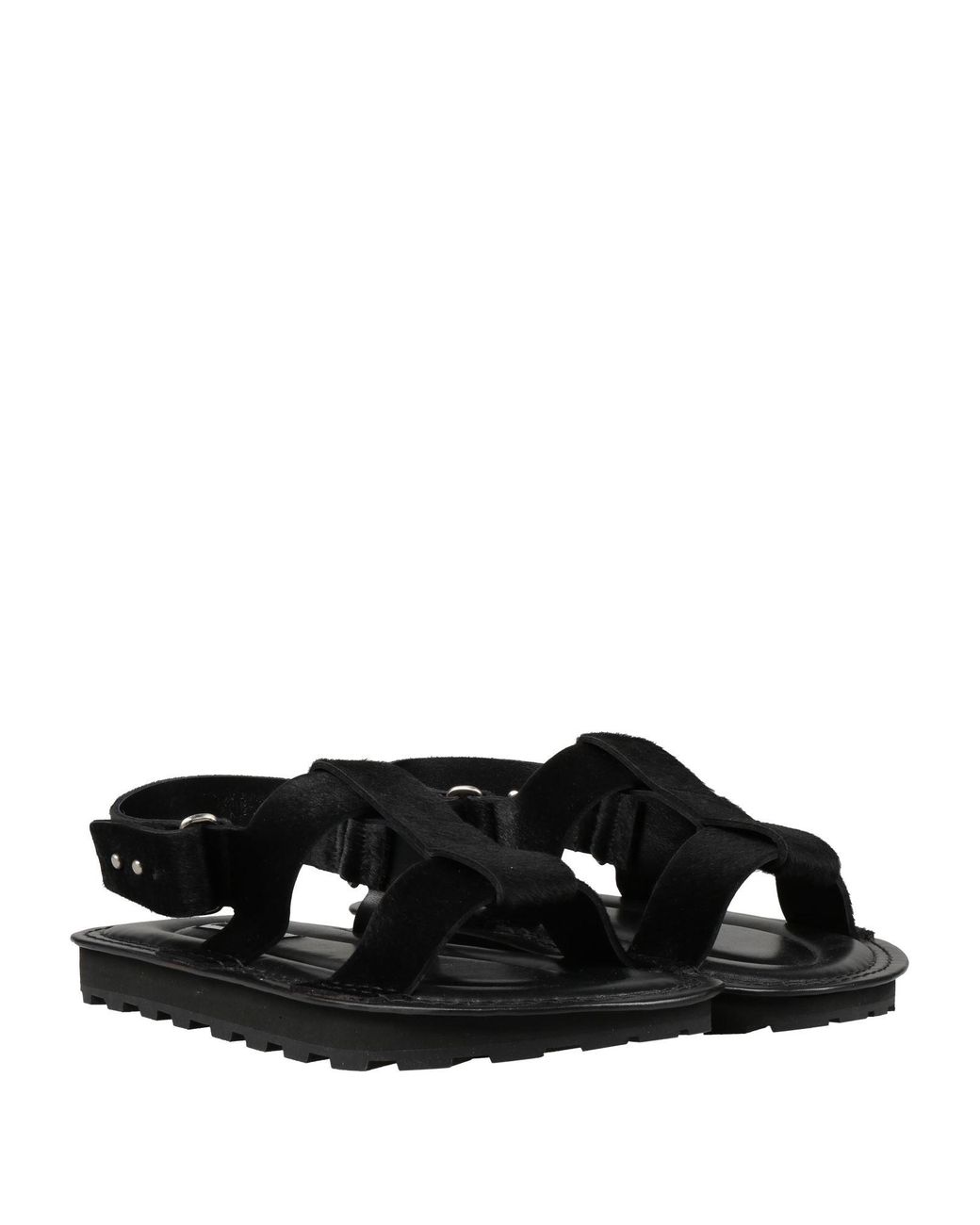 Jil Sander Black Sandals Calfskin for men