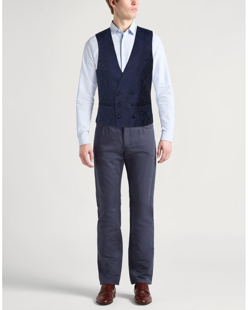 Corneliani Blue Waistcoat for men