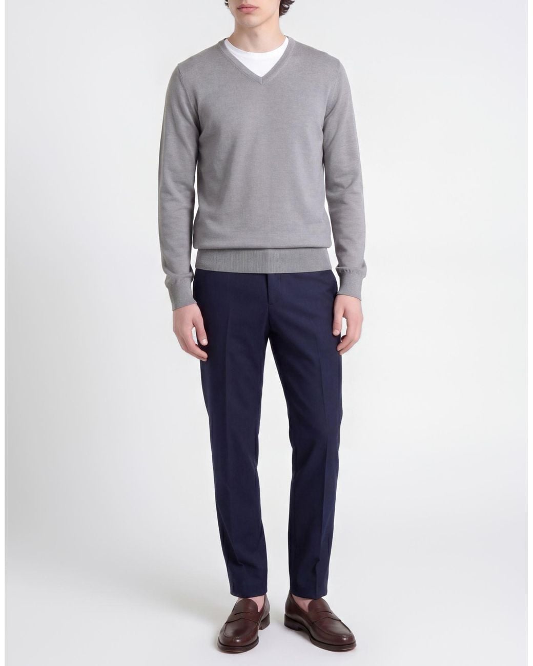Vneck Gray Sweaters for men