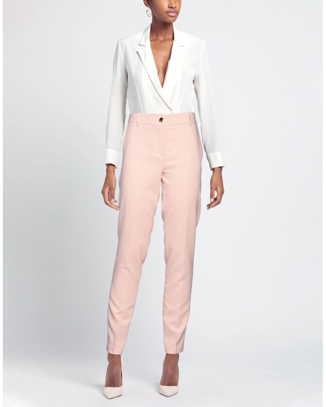 Kocca Pink Pants Polyester, Elastane