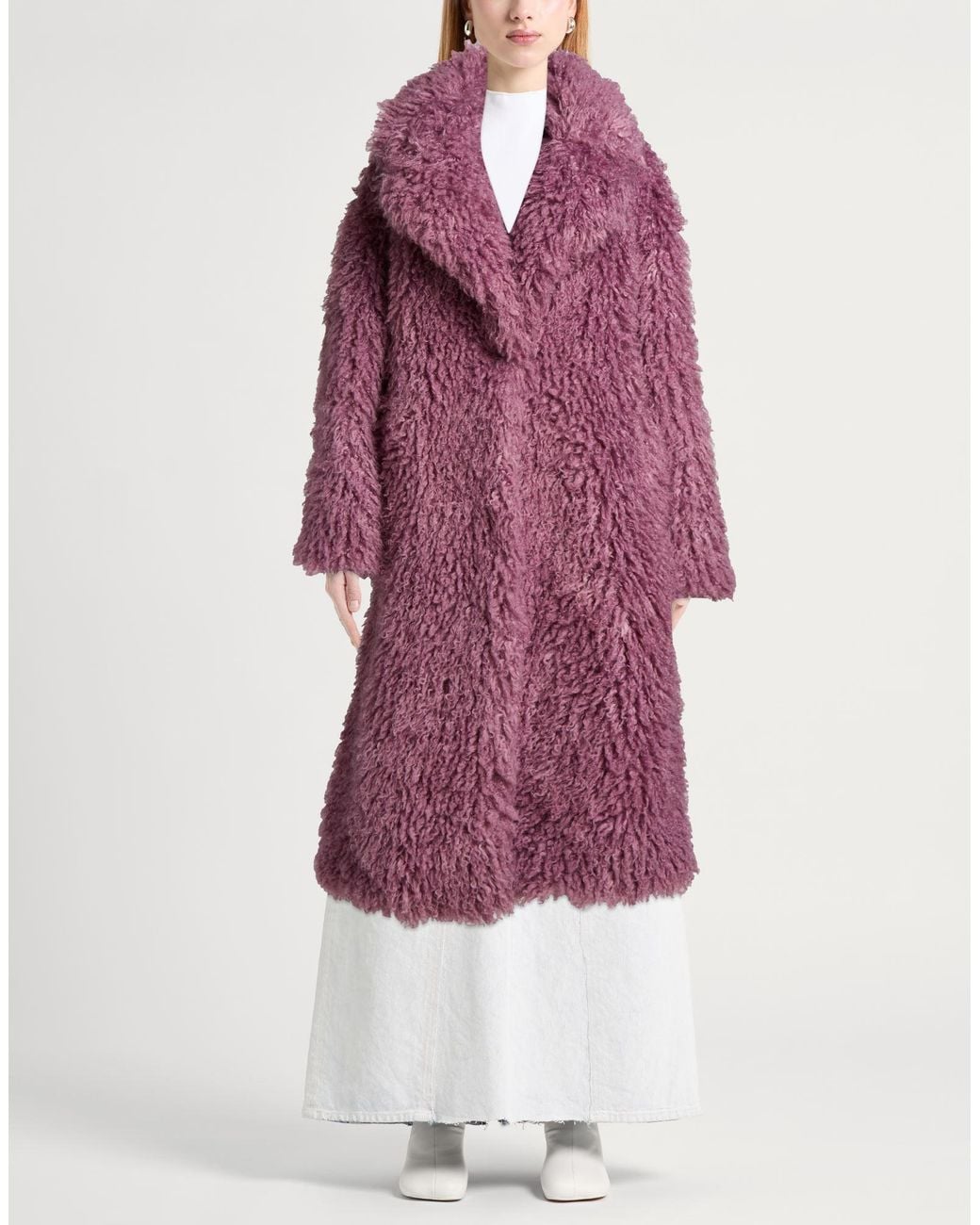 Essentiel Antwerp Purple Shearling & Teddy