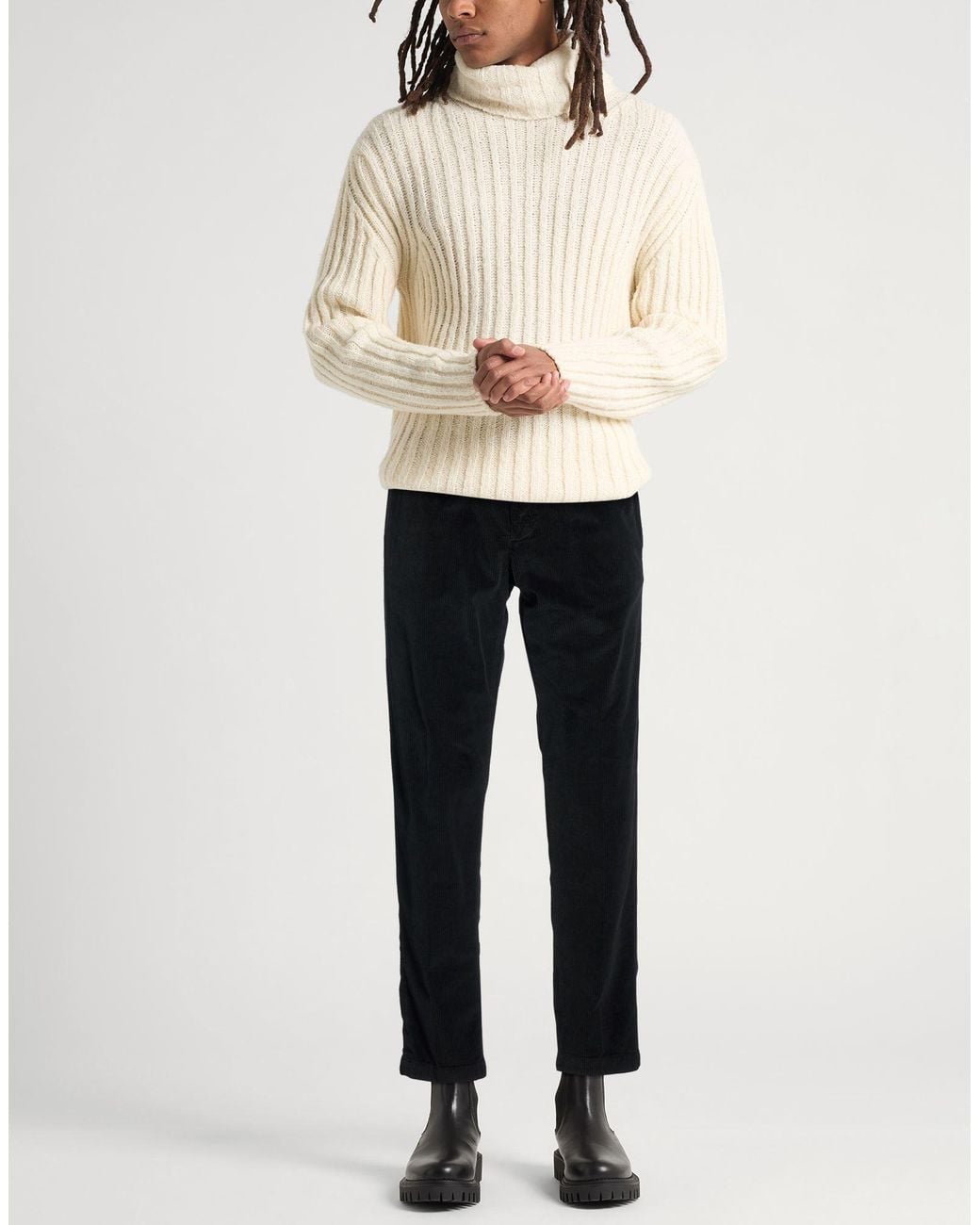 White Sand Blue Trouser for men