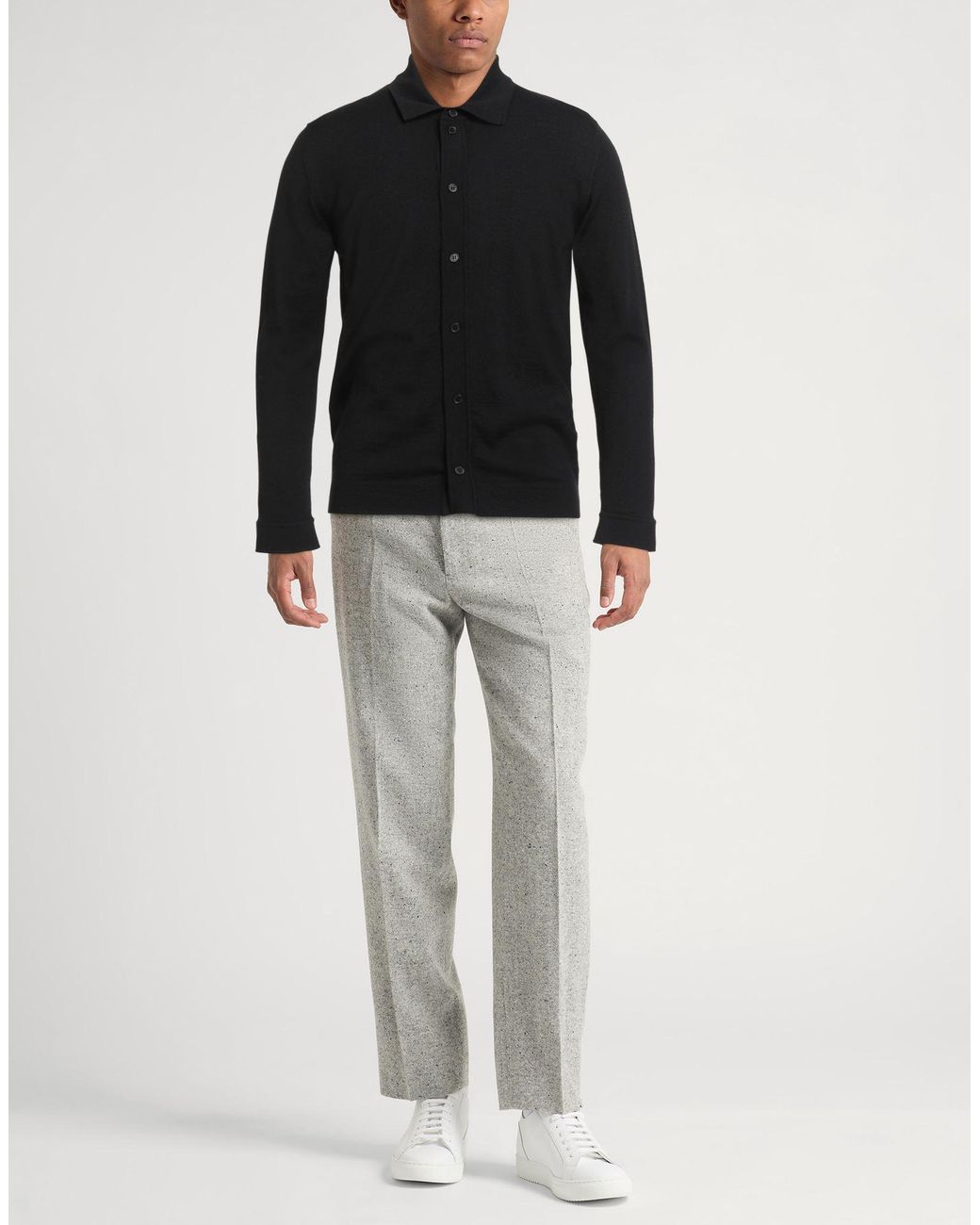 Roberto Collina Black Shirt Wool for men
