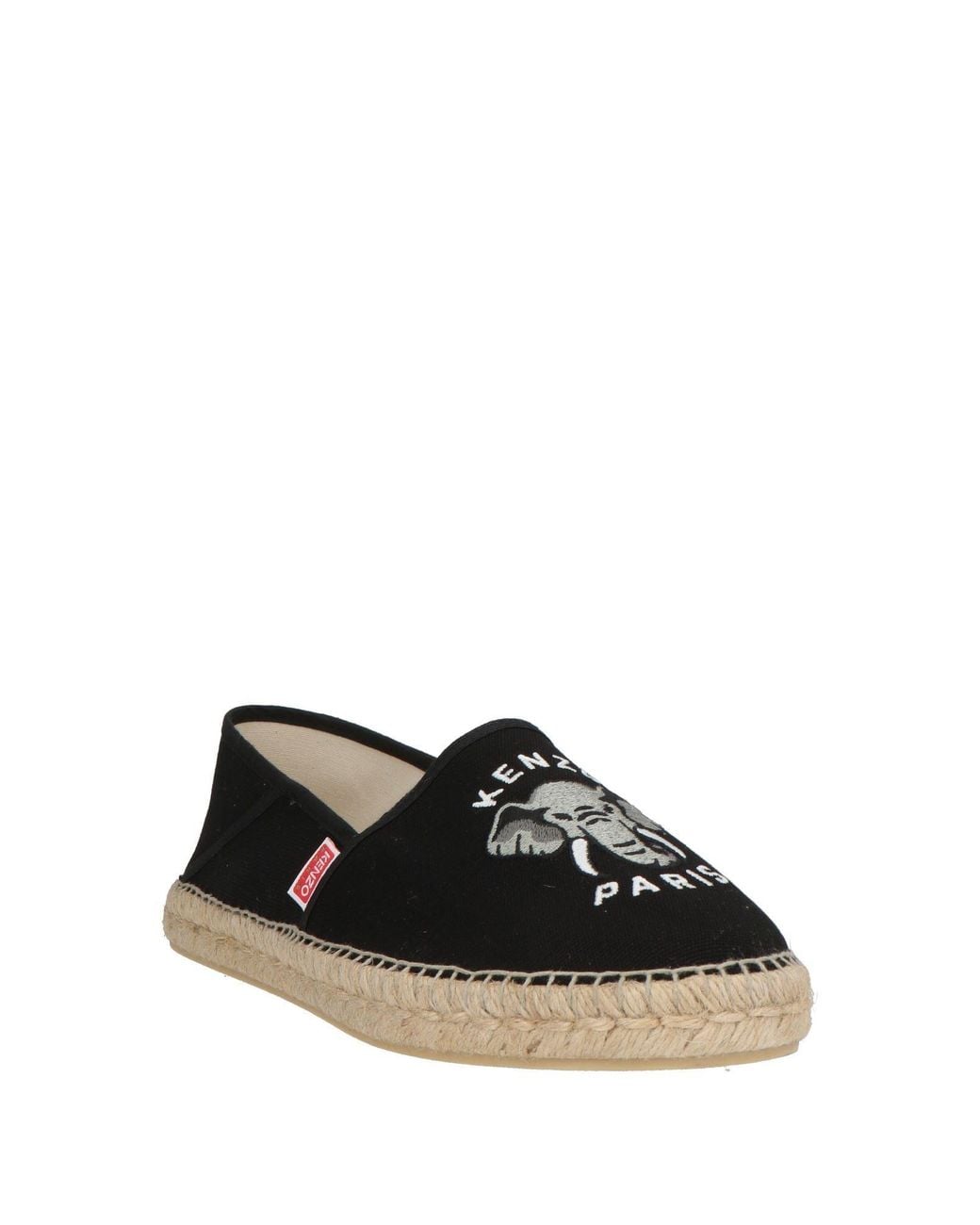 KENZO Black Espadrilles Textile Fibers for men