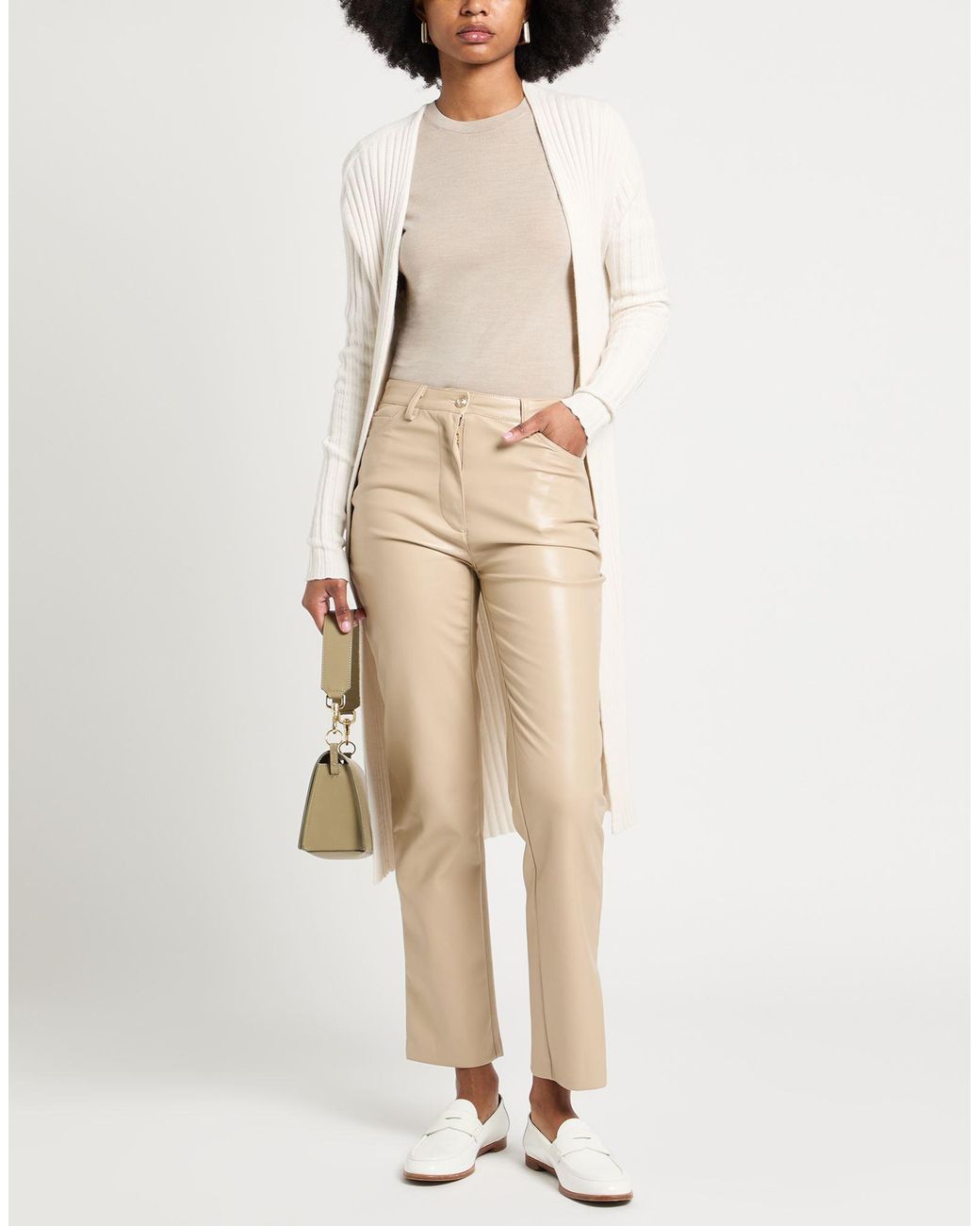 ViCOLO White Cardigan Viscose, Polyester, Polyamide