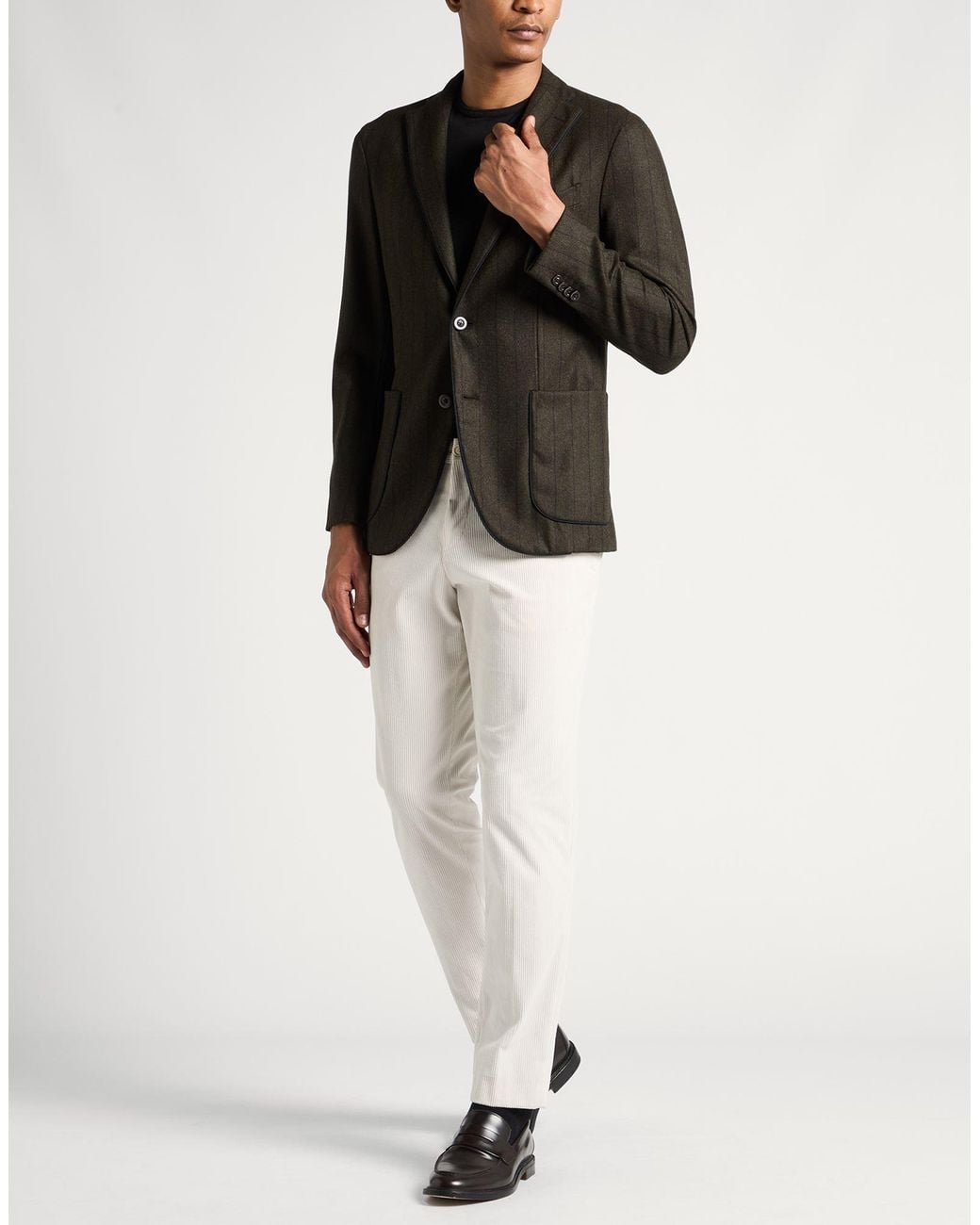 Boglioli Black Blazer Virgin Wool for men