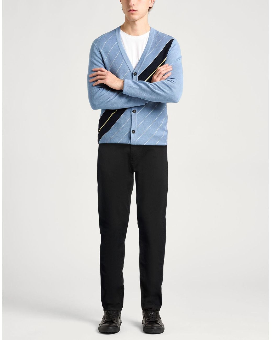 Emporio Armani Black Trouser for men