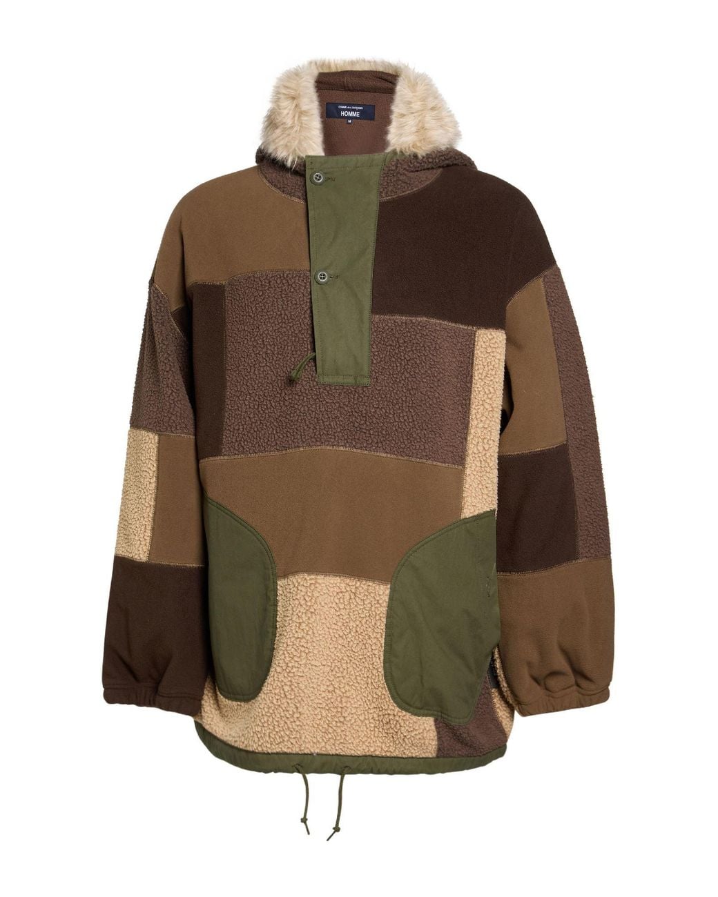 Comme des Garçons Brown Military Jacket Polyester, Cotton for men