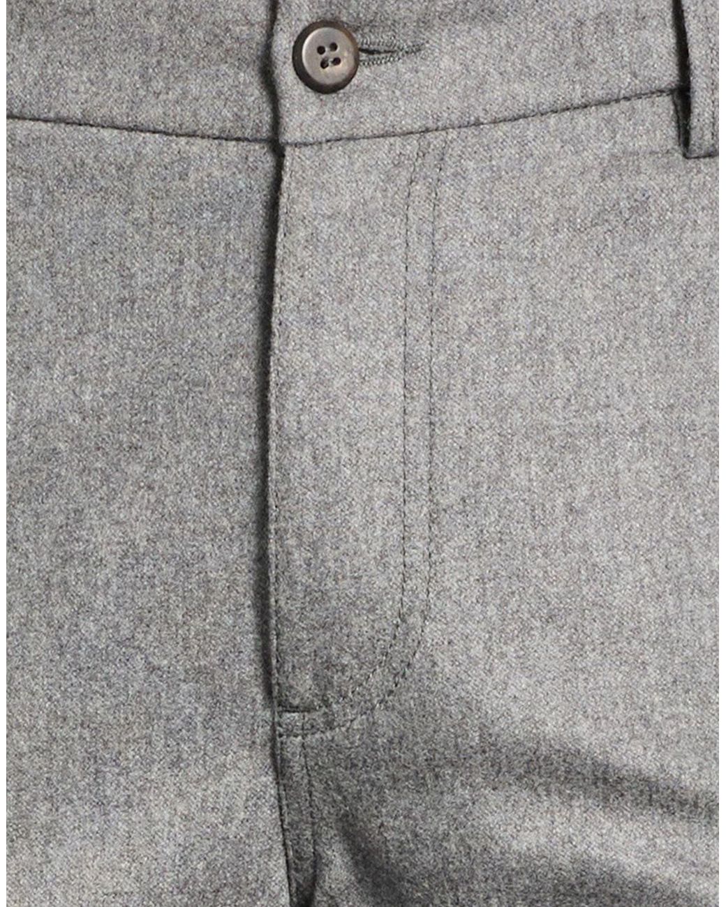 Eleventy Gray Pants Wool, Cashmere, Elastane for men