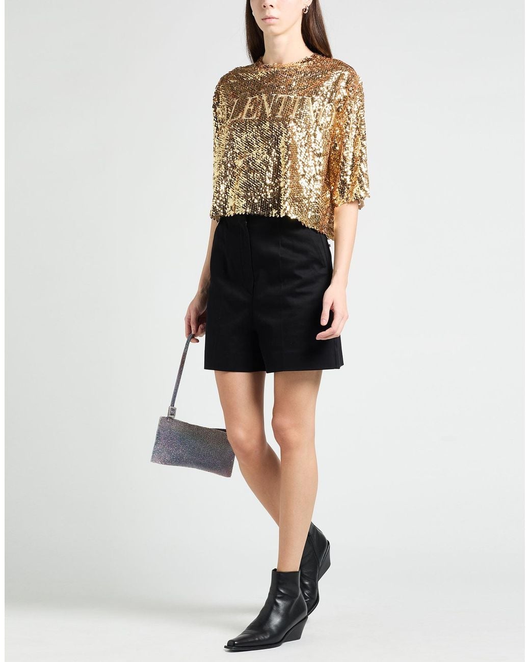 Valentino Garavani Natural Top Polyamide, Polyester, Cotton, Metallic Fiber