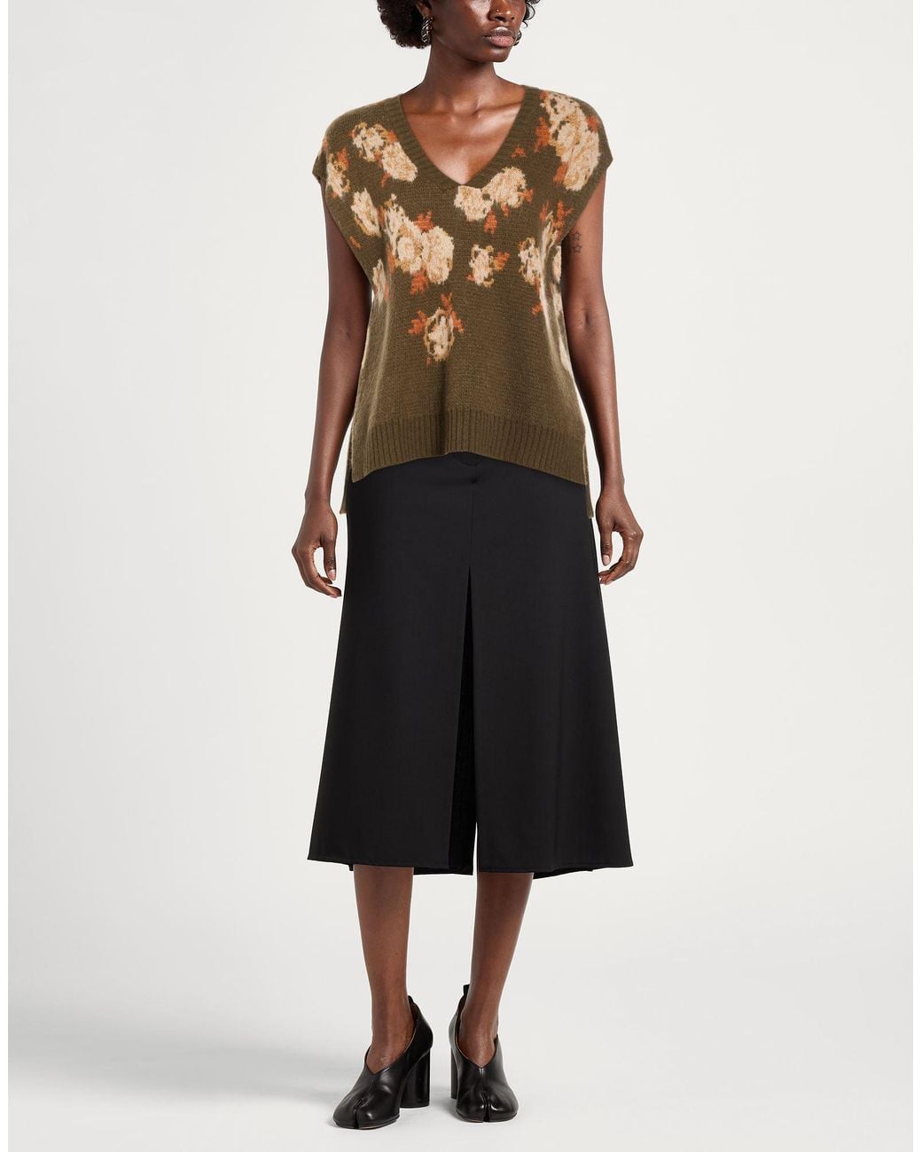 Momoní Brown Sweater Polyamide, Synthetic Fibers, Wool, Mohair Wool, Cashmere