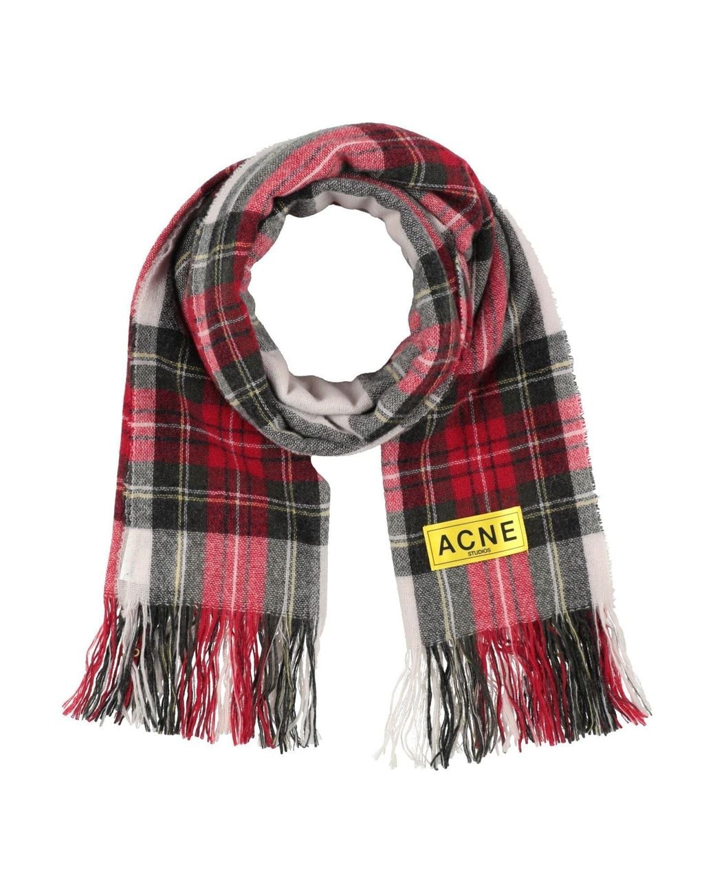 Acne Red Scarf Wool, Cashmere
