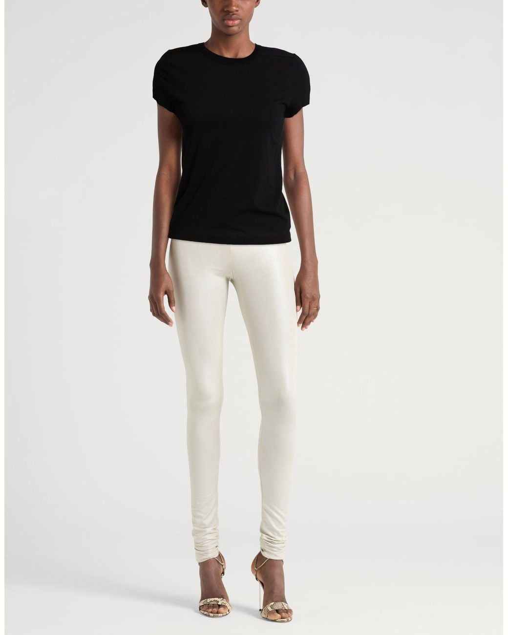Rick Owens Black T-Shirt Cotton