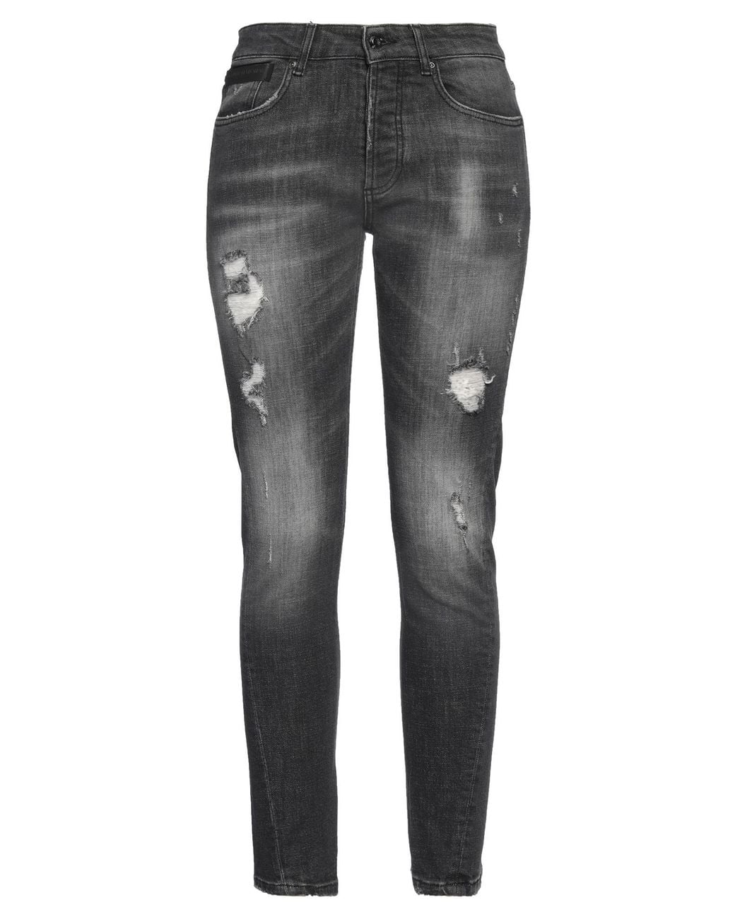 CoSTUME NATIONAL Gray Jeans Cotton, Elastane