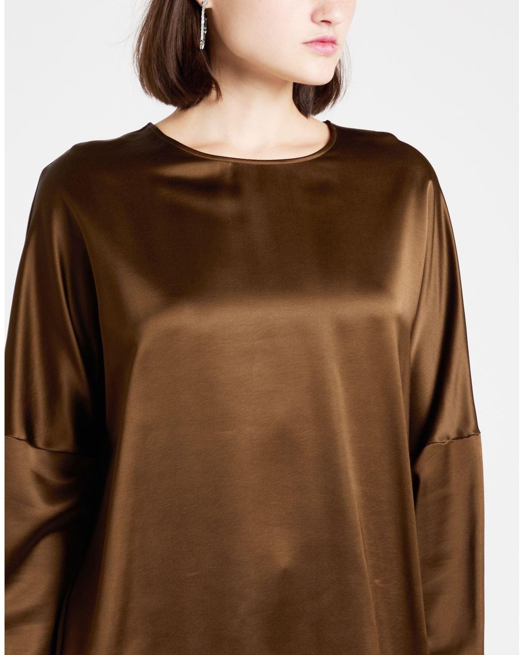 Hache Brown Top Viscose