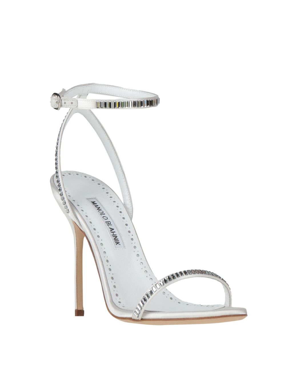 Manolo Blahnik Metallic Sandale