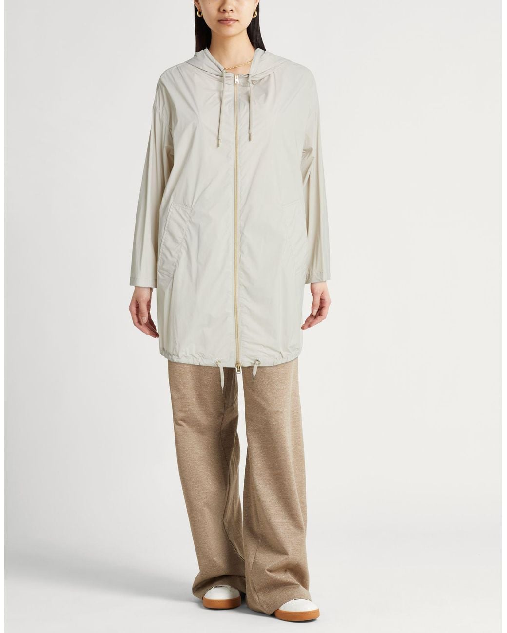 Herno White Overcoat & Trench Coat