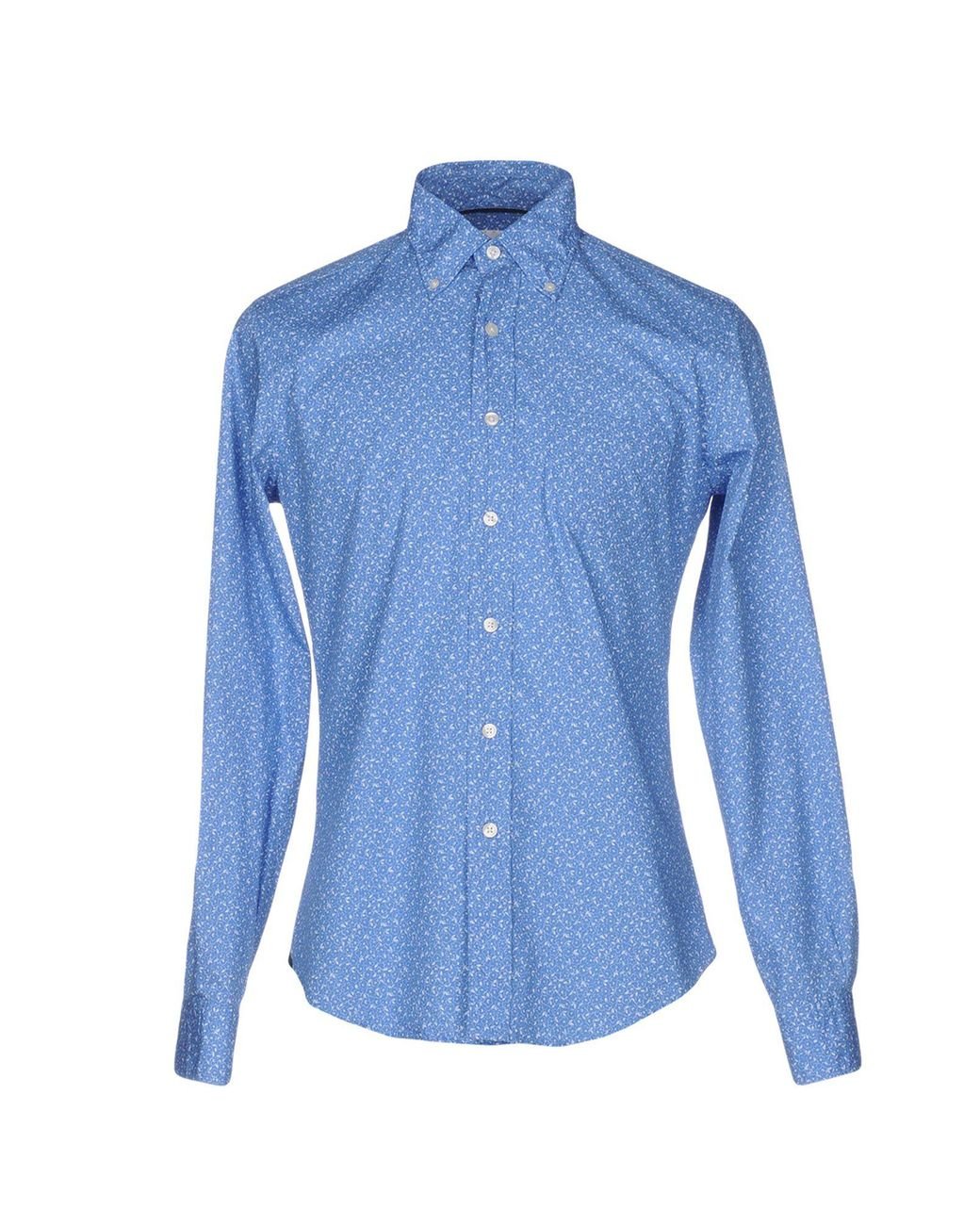 Chemise Tintoria Mattei 954 pour homme en coloris Bleu Homme Vêtements Chemises Chemises casual et boutonnées 