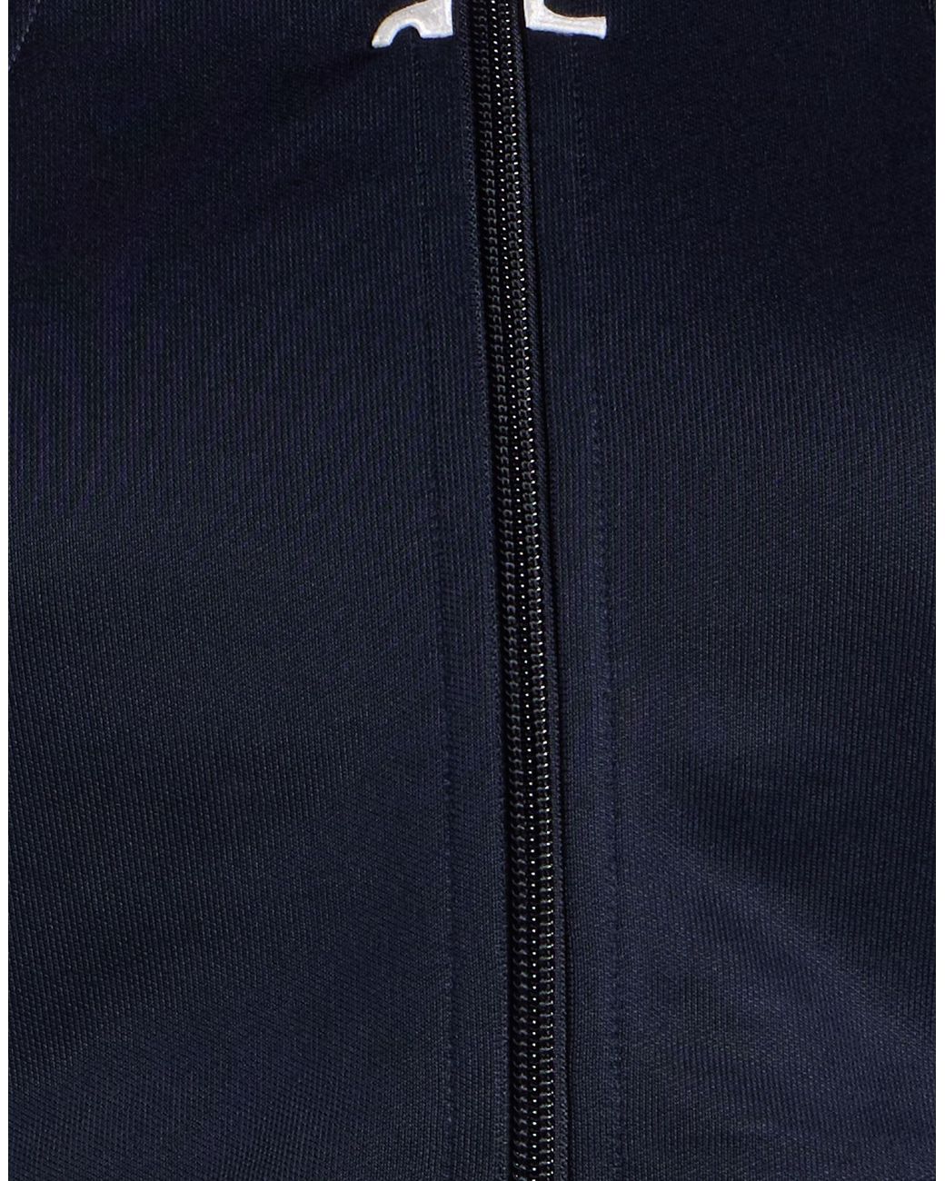 Courreges Blue Top Polyester, Elastane