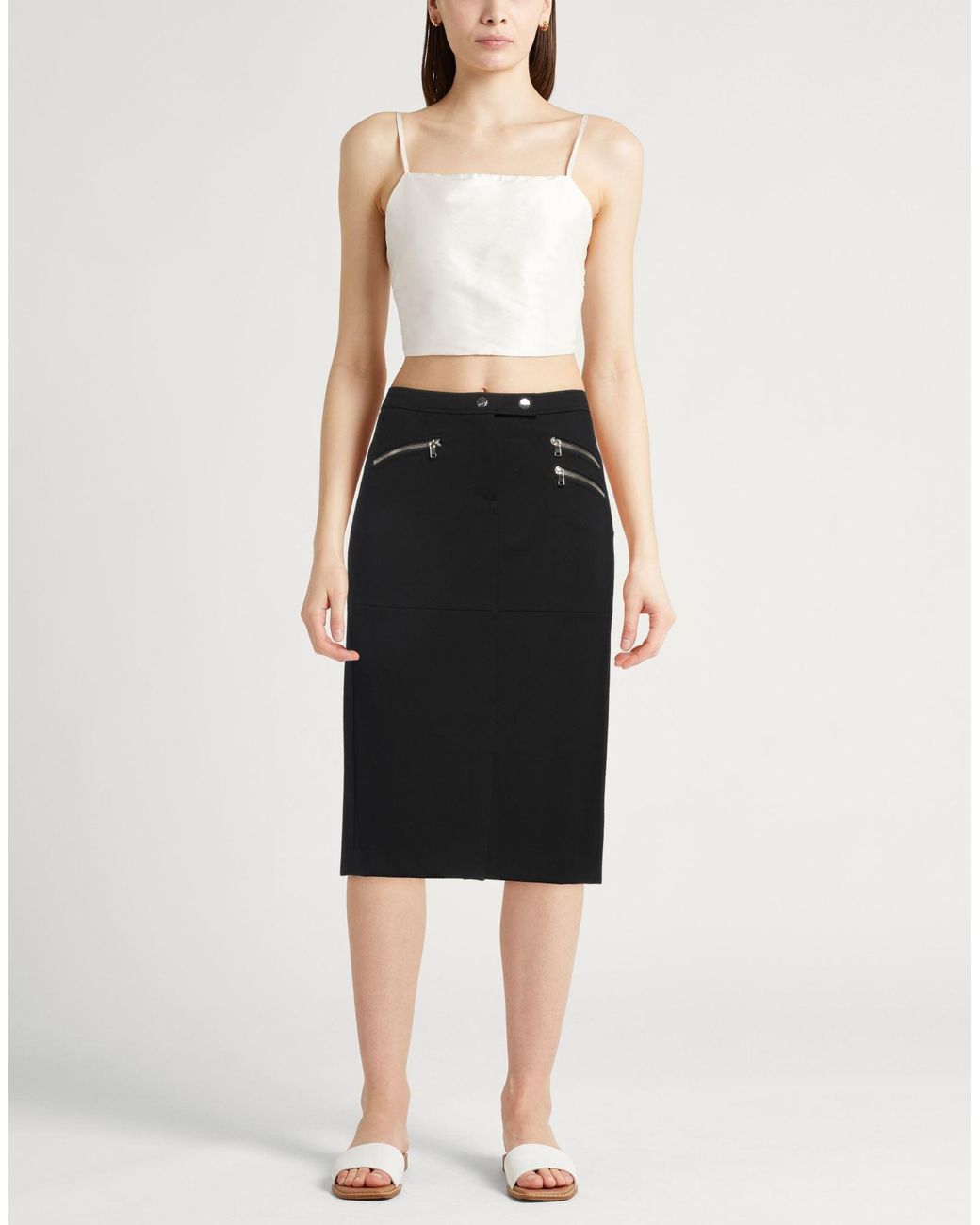 Dorothee Schumacher Black Midi Skirt