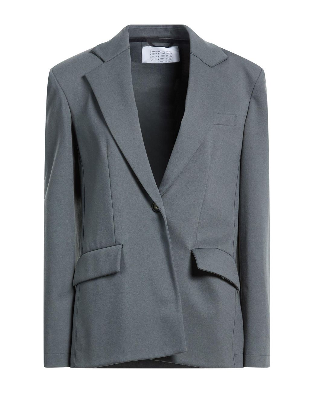 Harris Wharf London Gray Blazer Viscose, Polyamide, Elastane