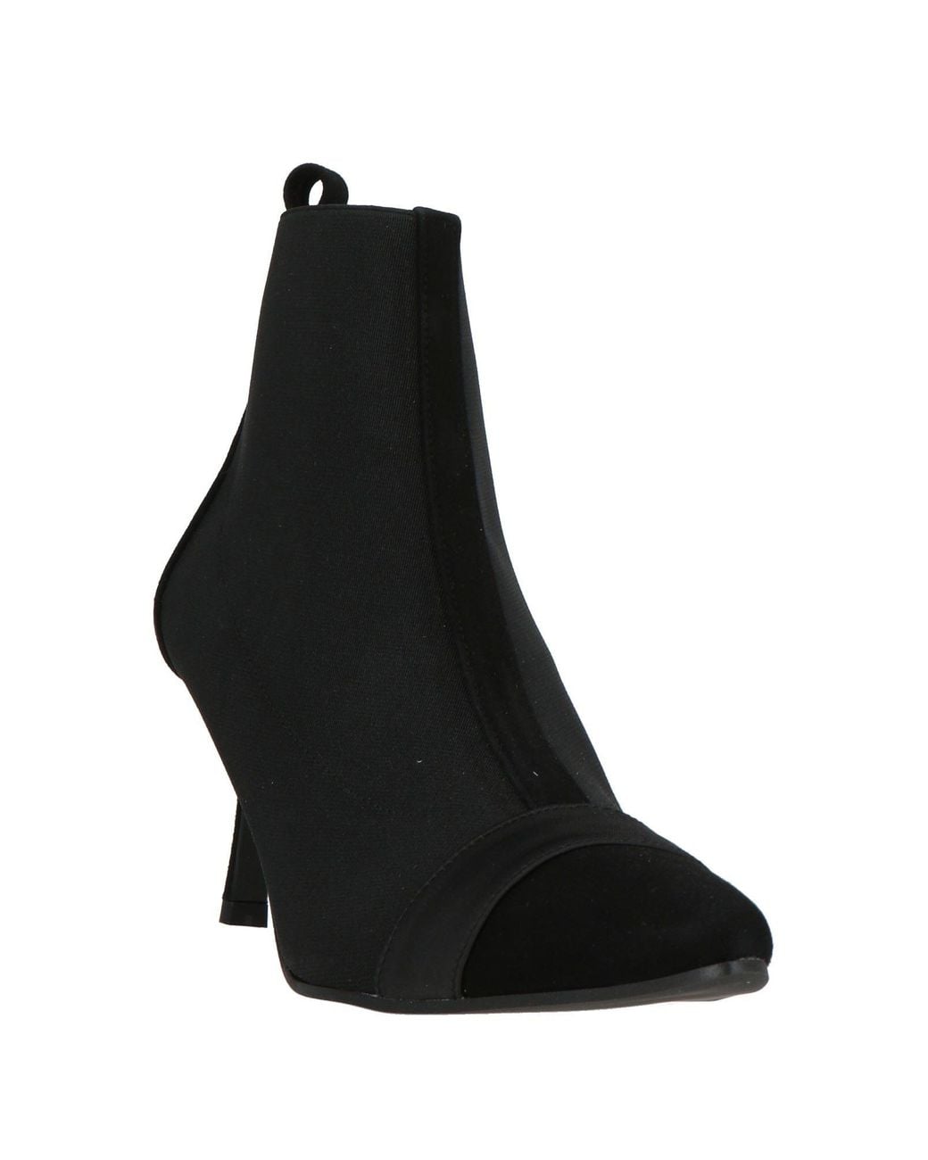 Daniele Ancarani Black Ankle Boots Textile Fibers