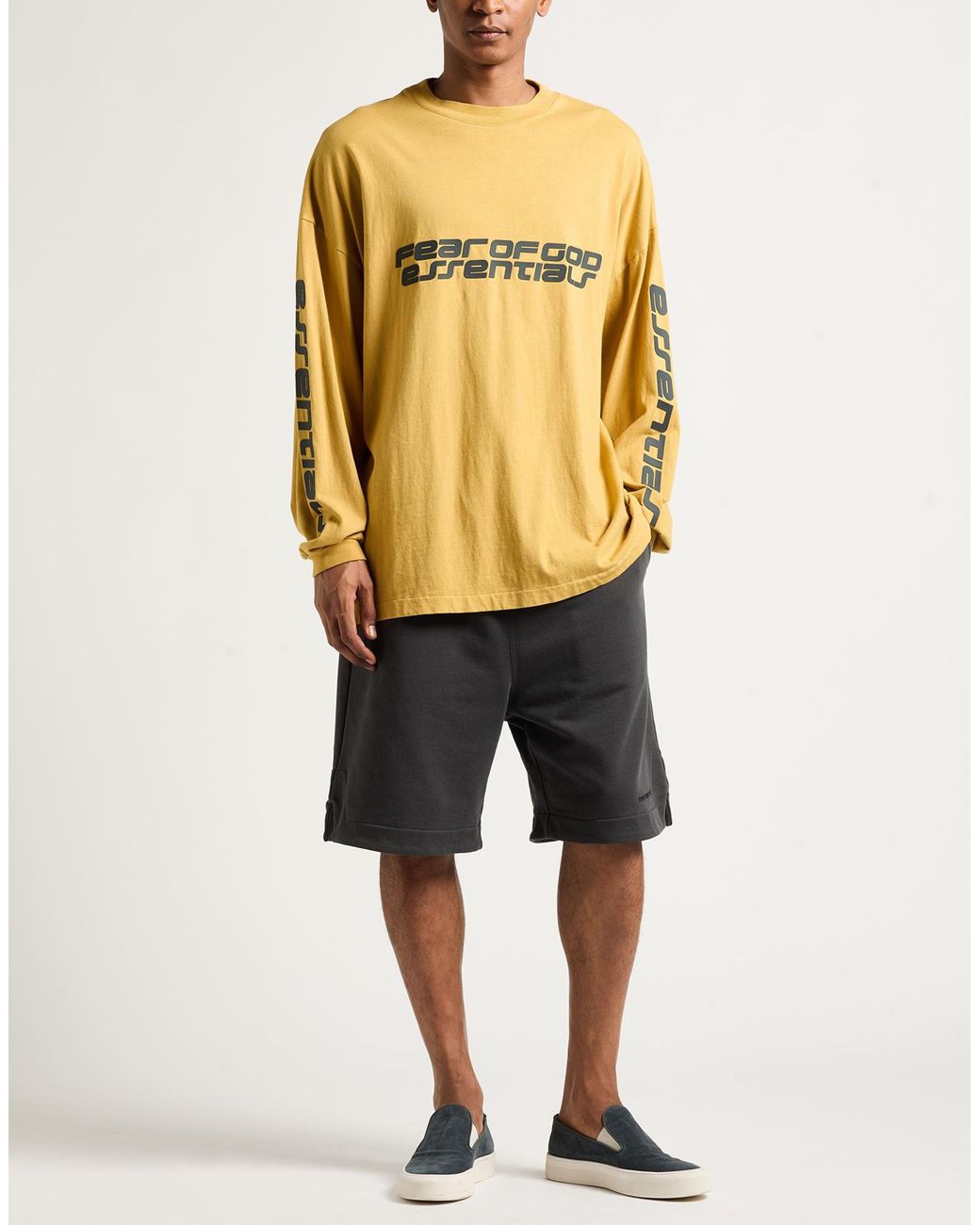 Fear Of God Yellow T-Shirt Cotton for men