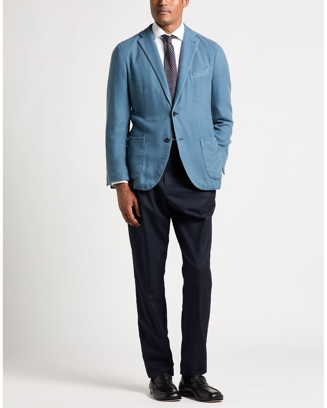Boglioli Blue Blazer Cashmere for men
