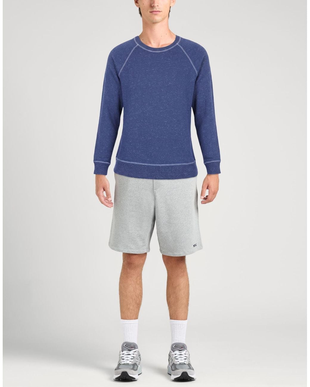 Folk Blue Sweatshirt Cotton, Viscose, Elastane for men