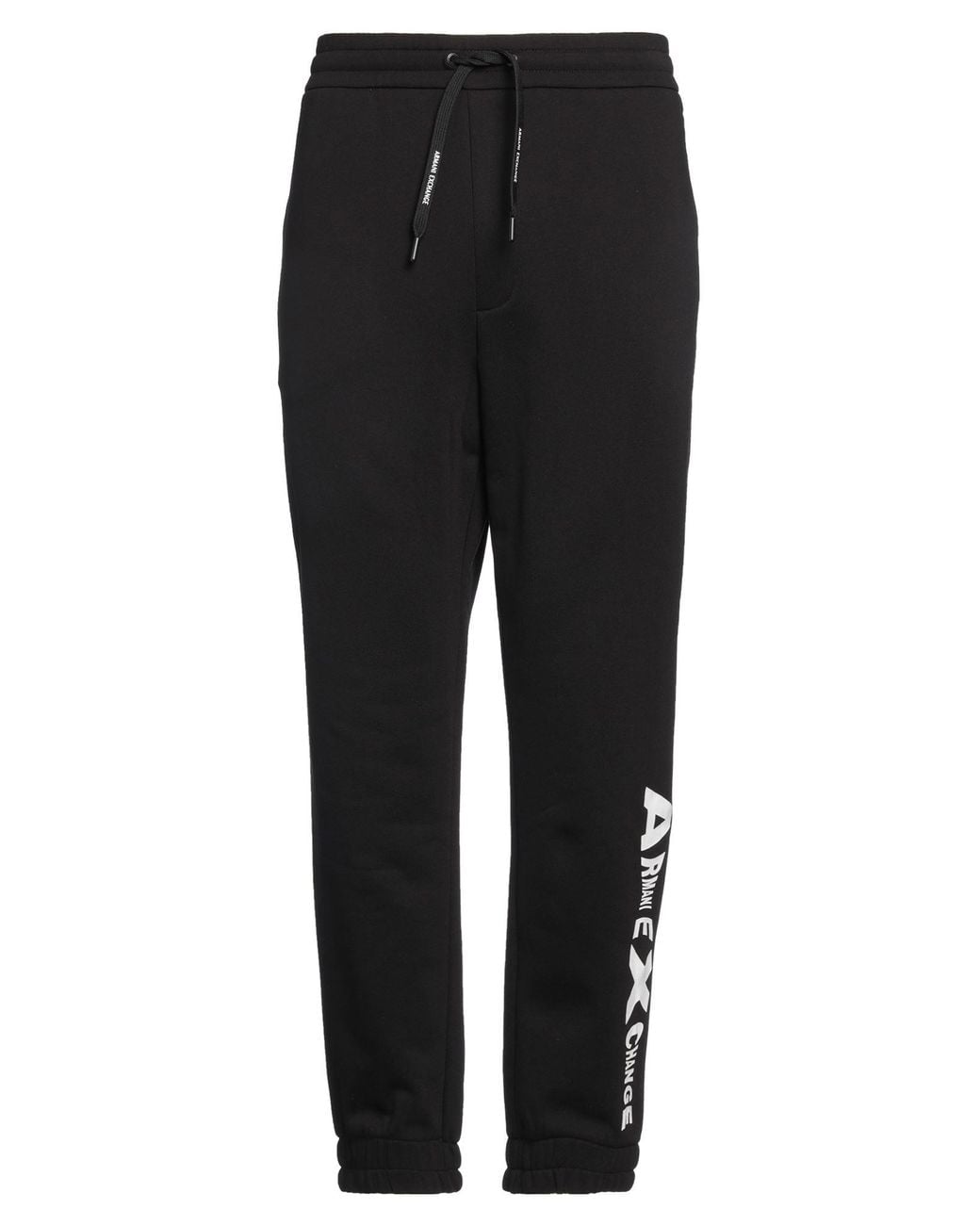 ARMANI EXCHANGE Black Pants Cotton, Polyester for men