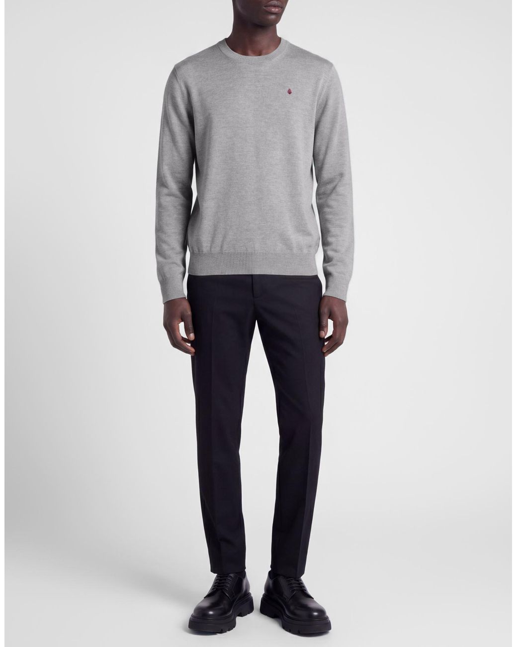 McQueen Gray Sweater Wool for men