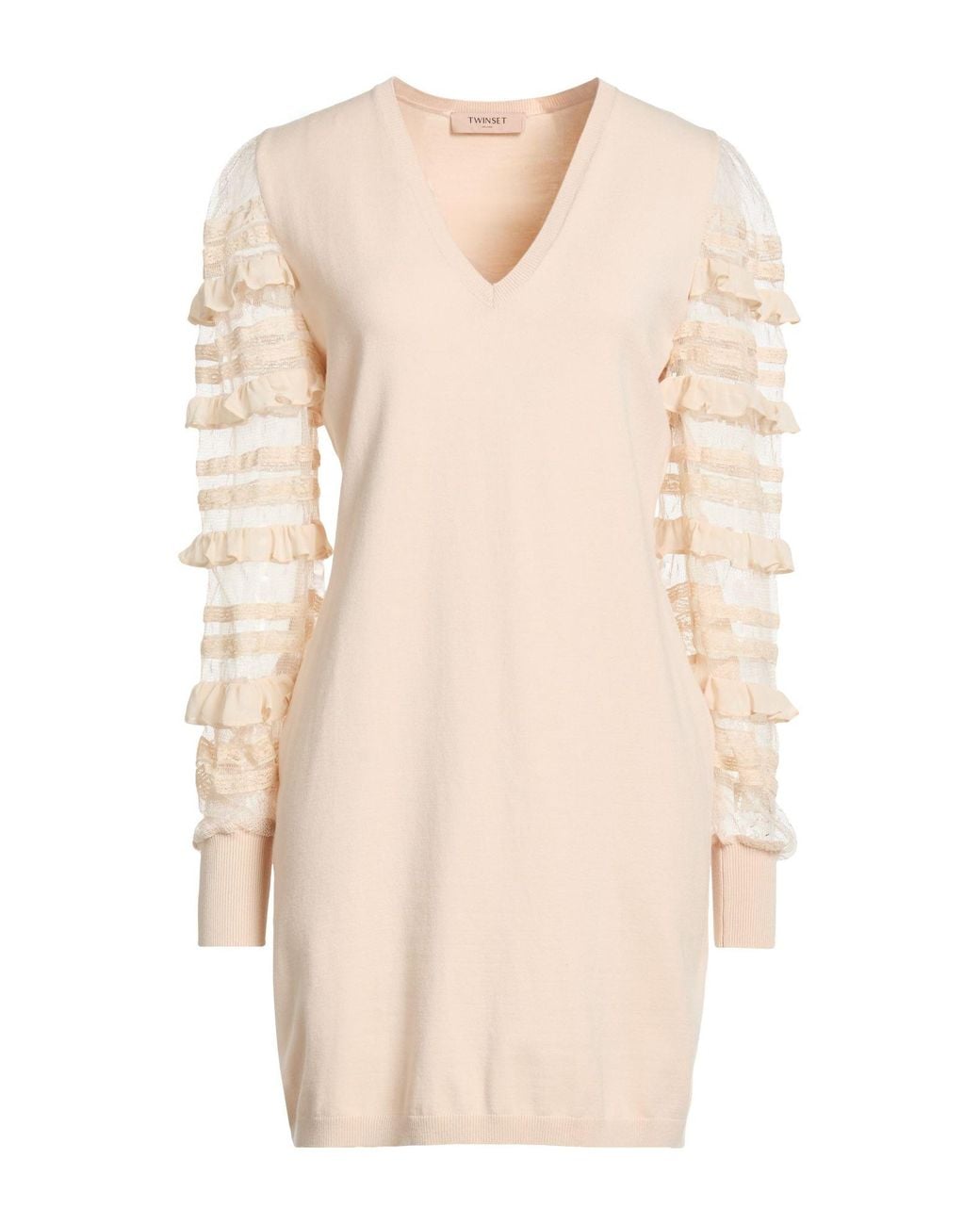 Twinset Natural Mini Dresses