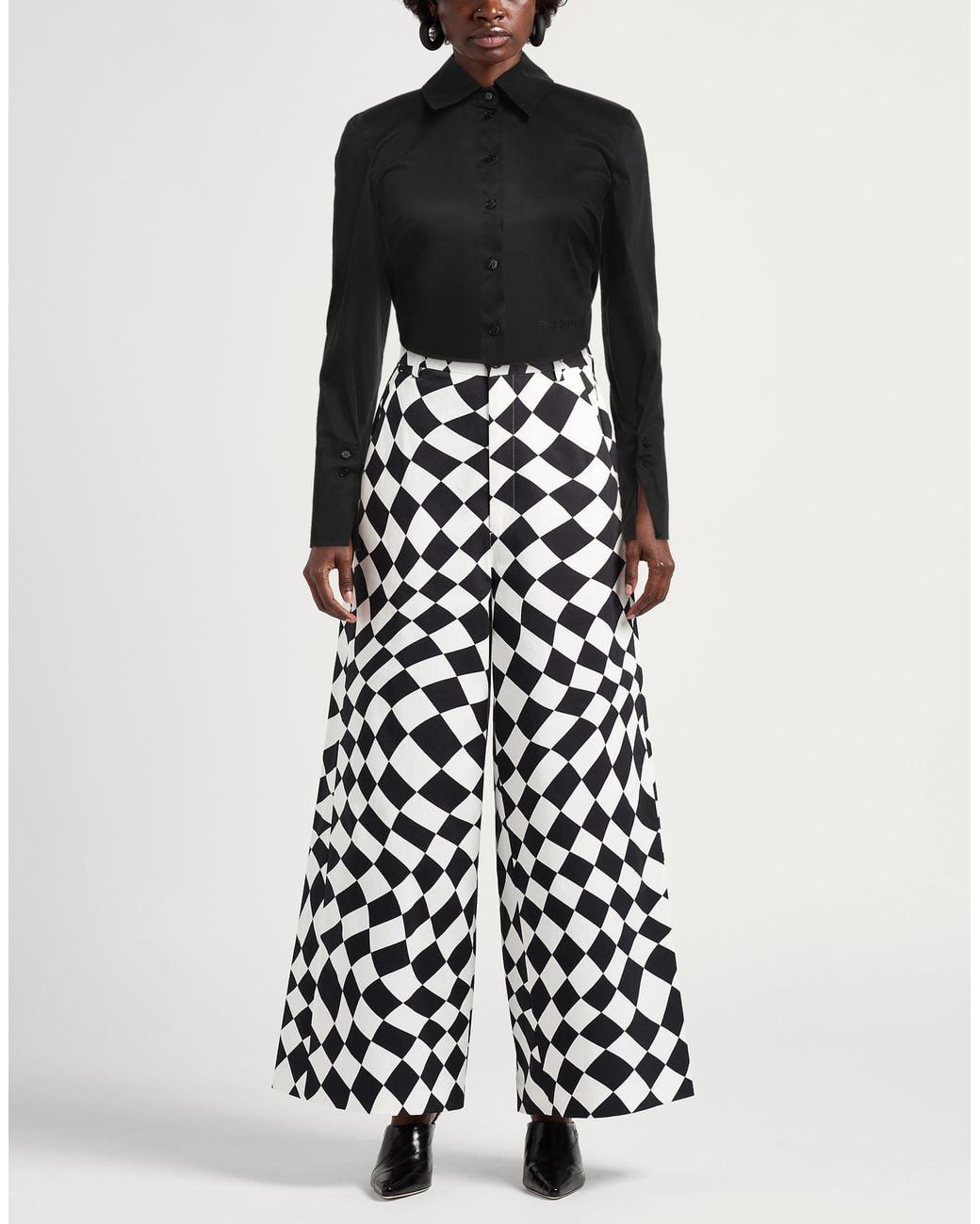 Patrizia Pepe Black Shirt Cotton, Polyamide, Elastane