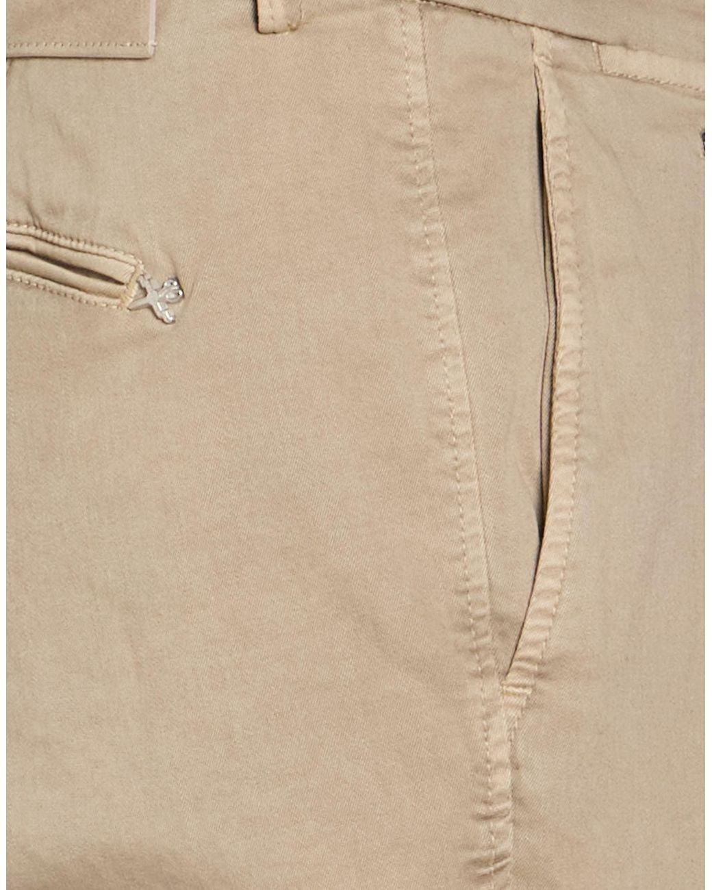 Tramarossa Natural Khaki Pants Cotton, Polyester, Elastane for men