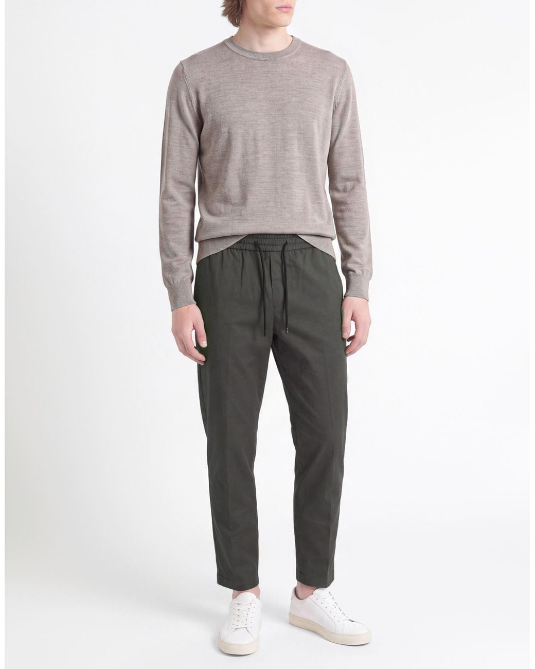 Dondup Gray Pants Cotton, Elastane for men