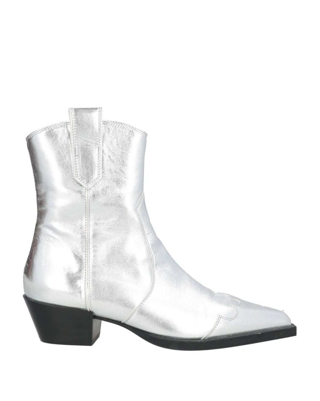COPENHAGEN White Ankle Boots