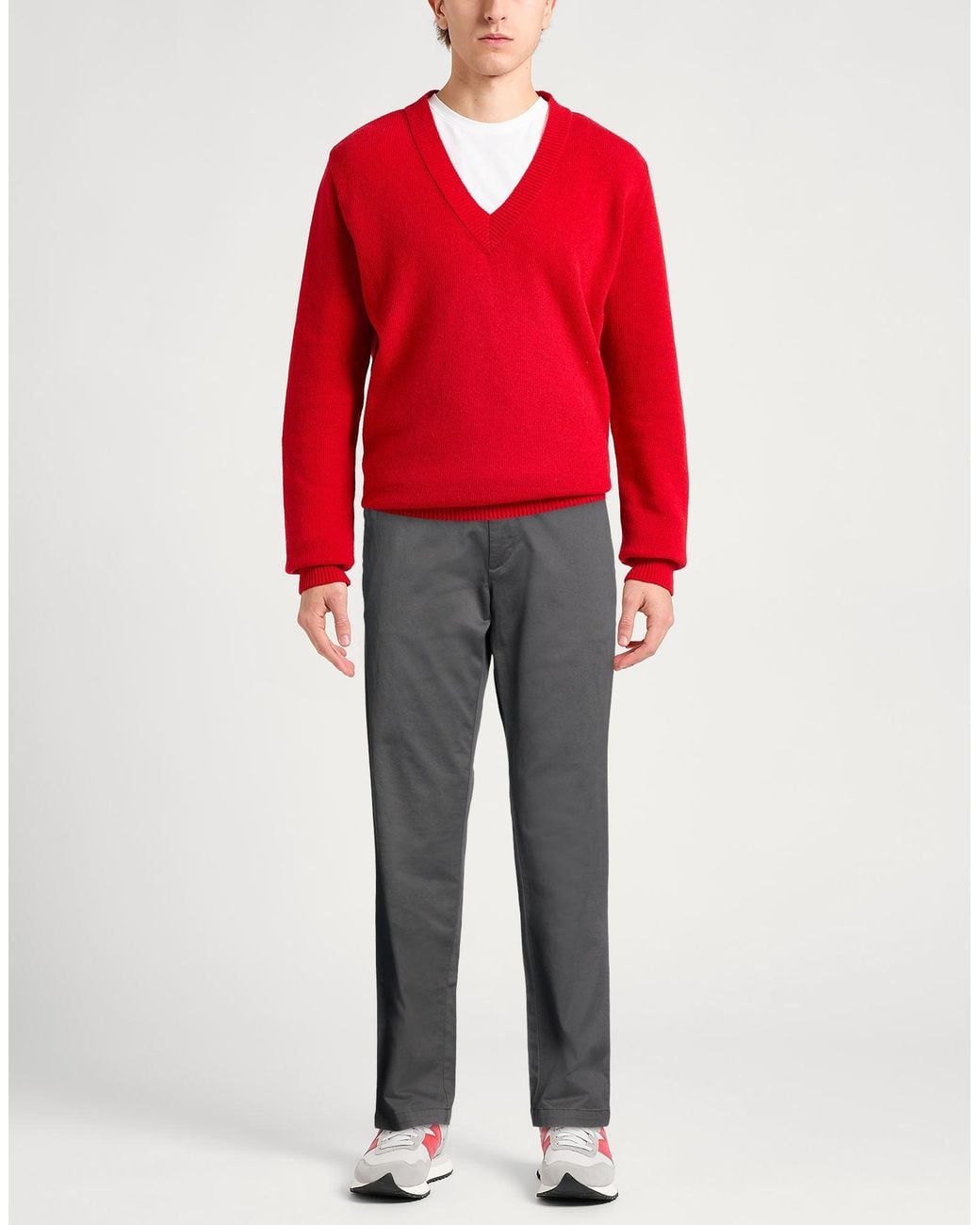 Harmont & Blaine Gray Pants Cotton, Elastic Fibres for men