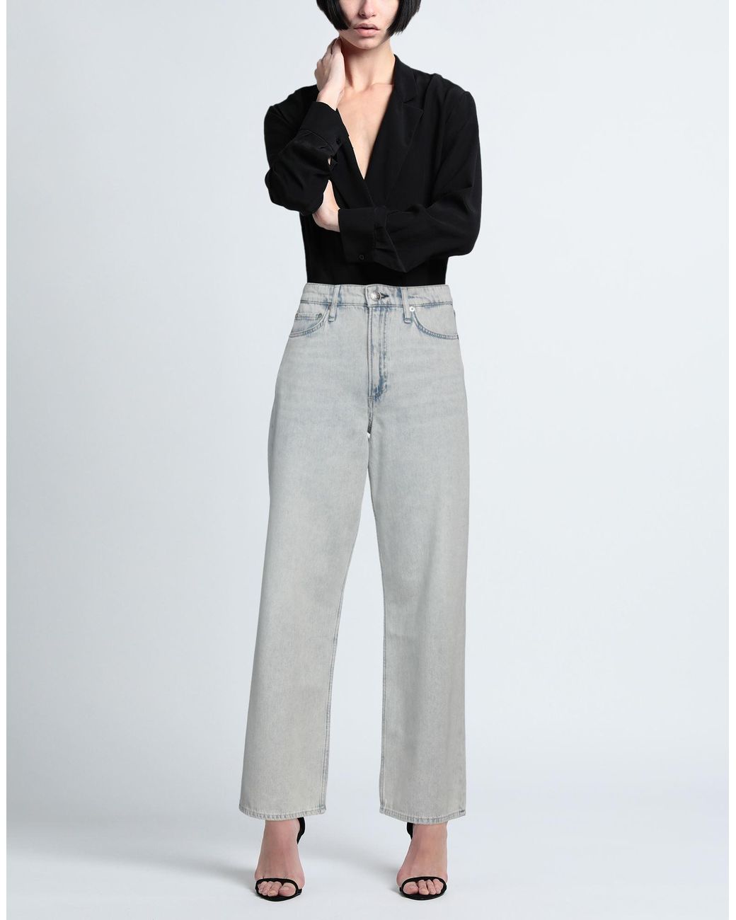 Rag & Bone Gray Jeans Cotton