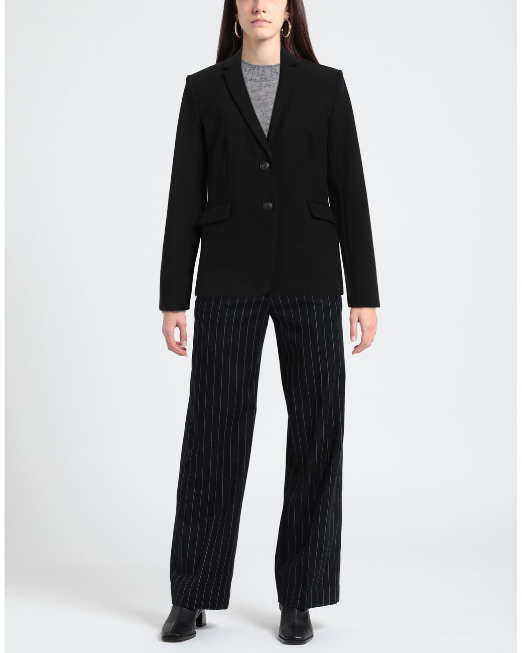 Rag & Bone Black Blazer Polyester, Viscose, Elastane