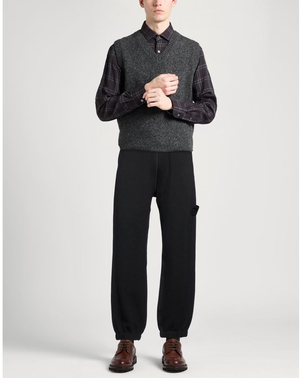 Stone Island Black Trouser for men