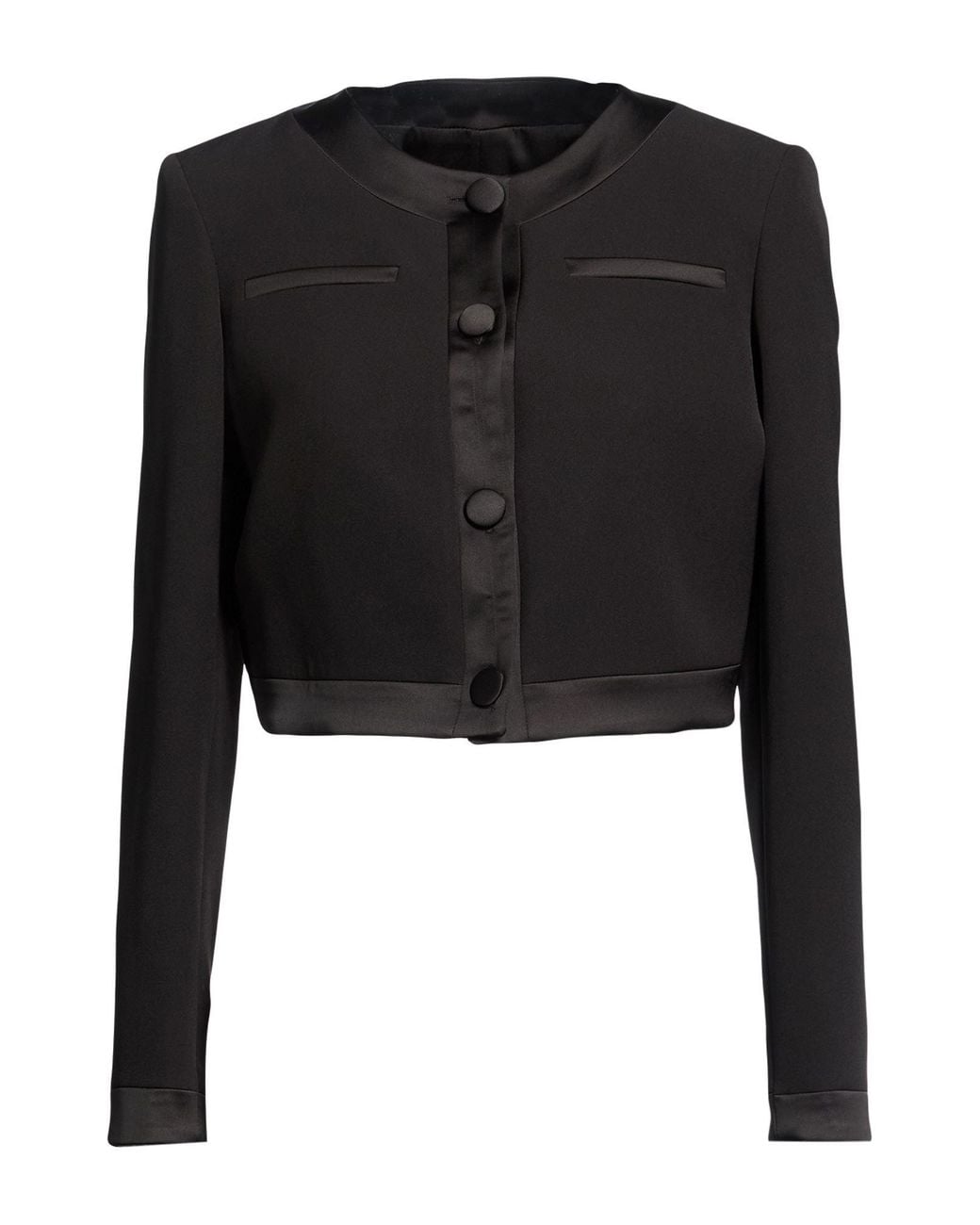 SILENCE LIMITED Black Jacket Polyester, Elastane