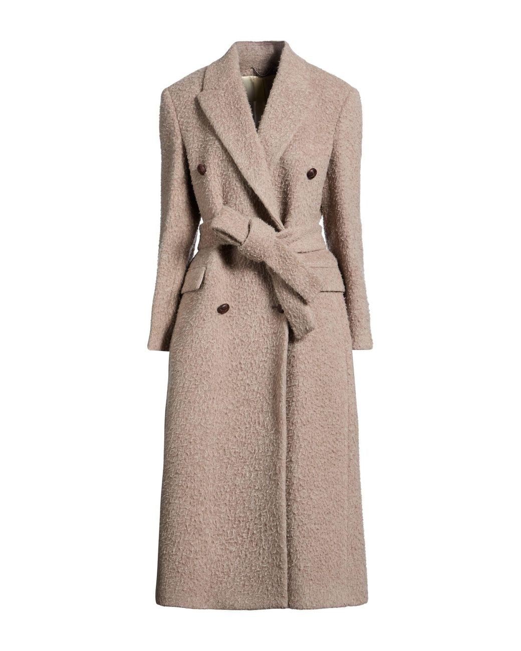 Golden Goose Deluxe Brand Natural Light Coat Virgin Wool, Mohair Wool, Polyamide